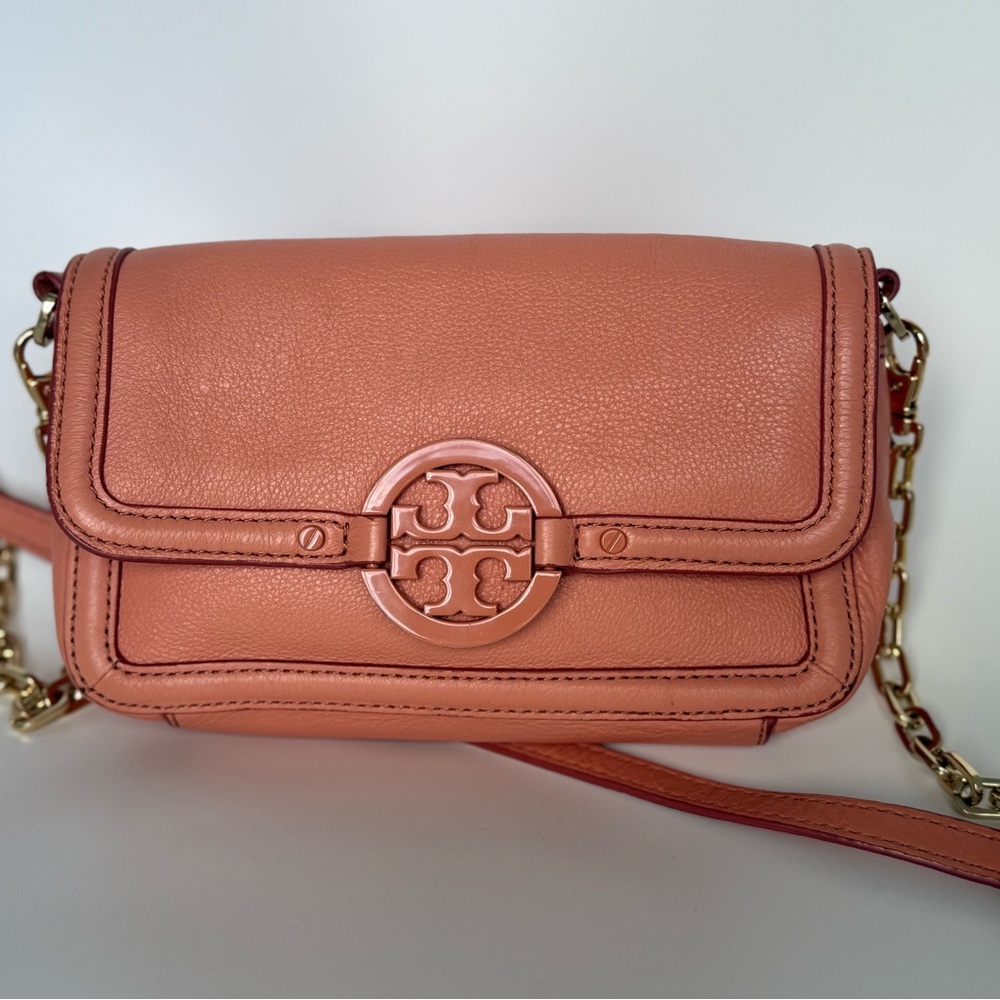 Tory Burch Pink Leather Crossbody Bag